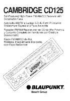Blaupunkt Cambridge-CD-125 - Owners Manual